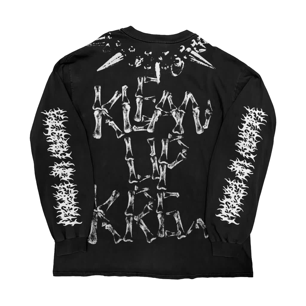 BONES LONG SLEEVE SHIRT - (BLACK) – SOSMULA