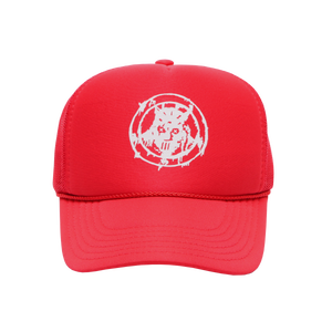 PENTAGRAM TRUCKER CAP - (RED)
