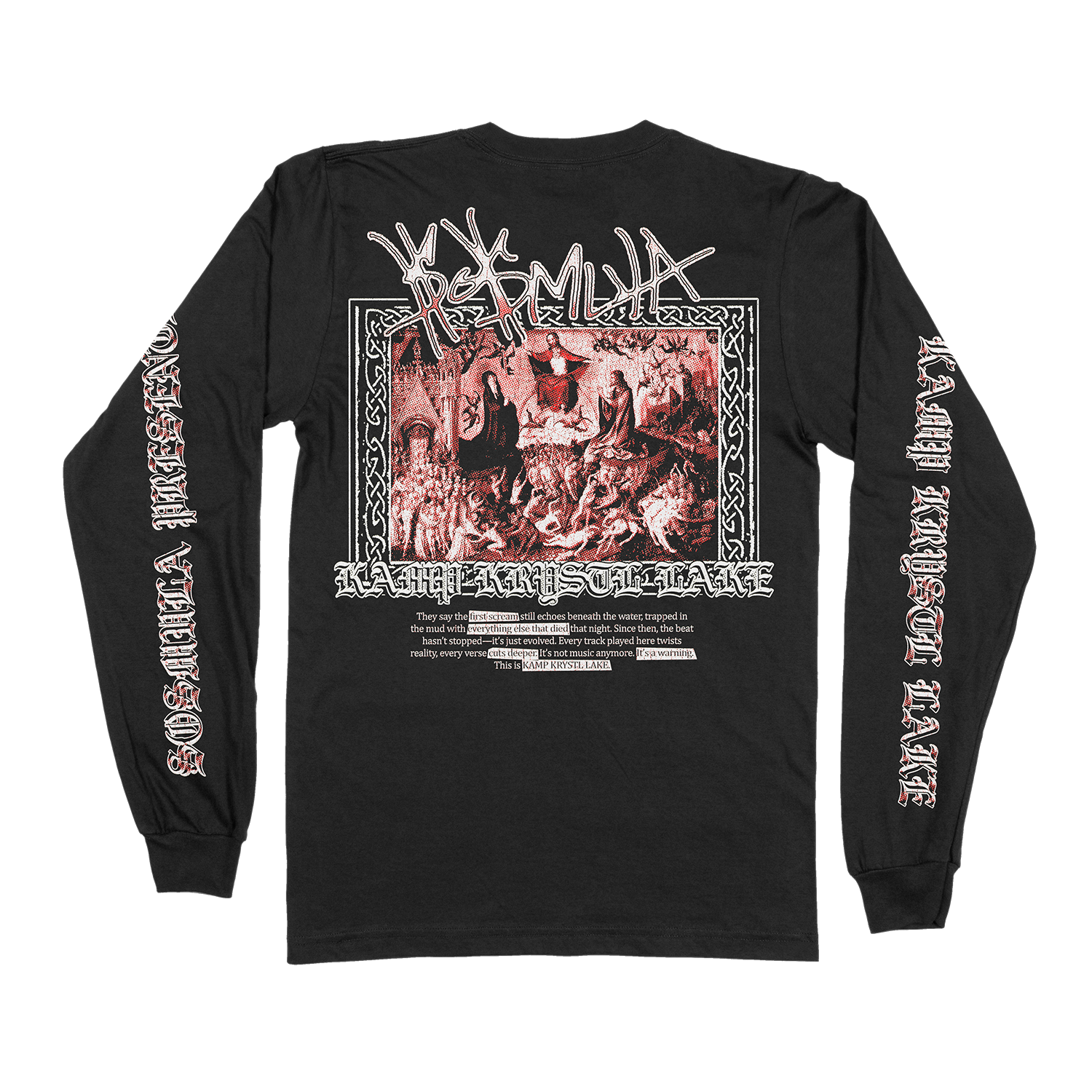 TEETH LONG SLEEVE SHIRT - (BLACK)