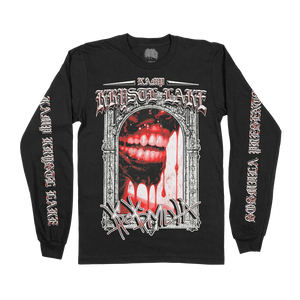 TEETH LONG SLEEVE SHIRT - (BLACK)