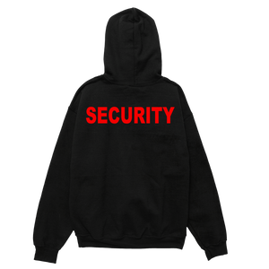 SECURITY HOODIE - (BLACK)